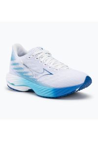 Buty do biegania damskie Mizuno Wave Rider 28. Kolor: biały, niebieski, wielokolorowy. Model: Mizuno Wave. Sport: bieganie #1