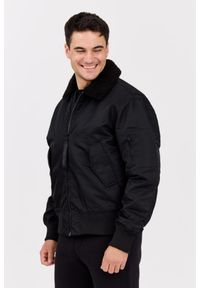 Calvin Klein - CALVIN KLEIN Czarna męska bomberka, Rozmiar XXL. Kolor: czarny. Materiał: materiał, futro. Styl: elegancki #3