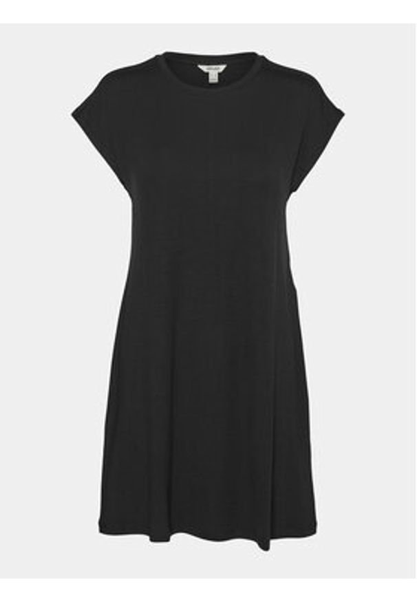Vero Moda Sukienka codzienna Ava 10304703 Czarny Loose Fit. Okazja: na co dzień. Kolor: czarny. Materiał: lyocell. Typ sukienki: proste. Styl: casual