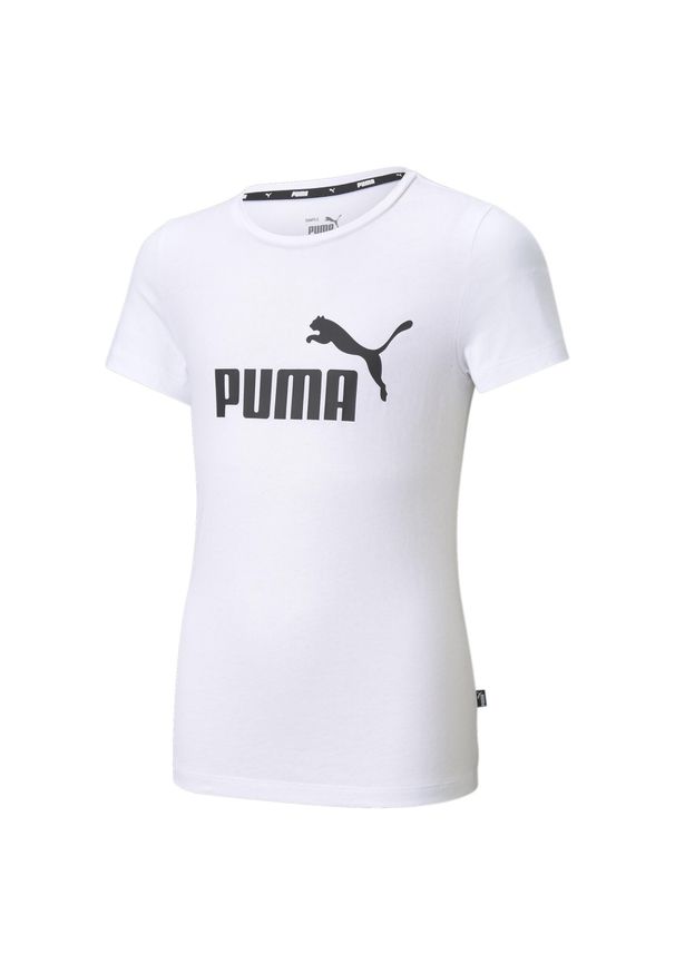 Koszulka dziecięca Puma Essential Logo. Kolor: biały. Sport: joga i pilates