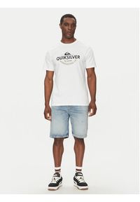 Quiksilver T-Shirt EQYZT08064 Biały Regular Fit. Kolor: biały. Materiał: bawełna #5