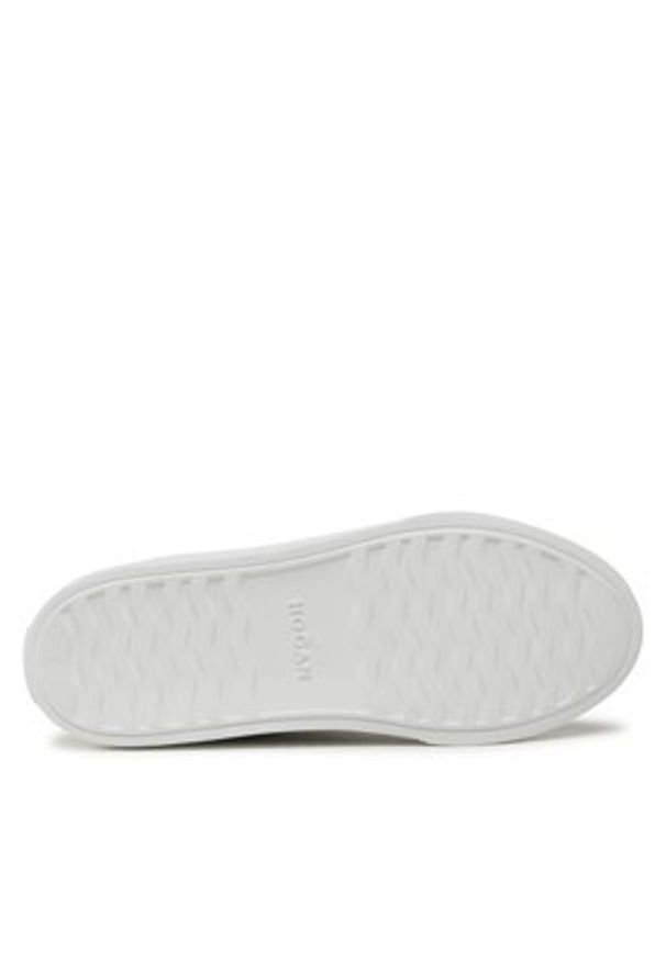 Hogan - HOGAN Sneakersy HXW3650J310RNQ Biały. Kolor: biały. Materiał: skóra
