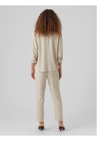 Vero Moda Spodnie materiałowe Jesmilo 10279691 Szary Regular Fit. Kolor: szary. Materiał: len, wiskoza