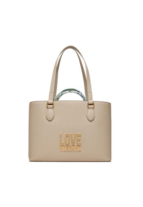 Love Moschino - LOVE MOSCHINO Torebka JC4210PP1ILQ111A Écru. Materiał: skórzane