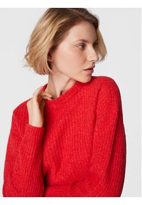 Marella Sweter Pulce 33662526 Czerwony Regular Fit. Kolor: czerwony. Materiał: wełna #3