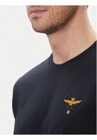 Aeronautica Militare T-Shirt 251TS1580J372 Granatowy Regular Fit. Kolor: niebieski. Materiał: bawełna #4