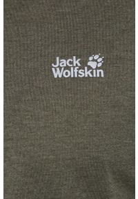 Jack Wolfskin Longsleeve męski kolor zielony gładki. Okazja: na co dzień. Kolor: zielony. Materiał: materiał, skóra, włókno. Długość rękawa: długi rękaw. Wzór: gładki. Styl: casual #4