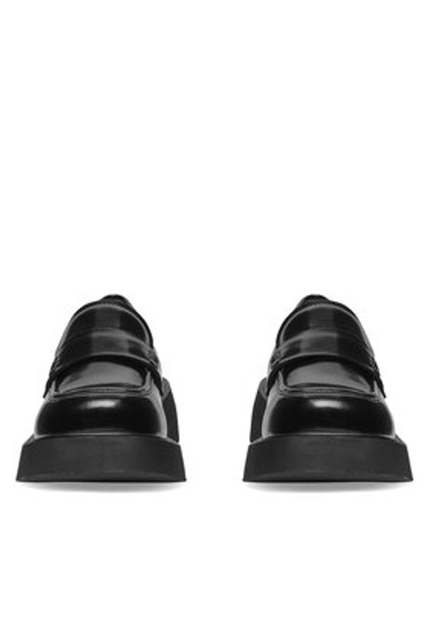 Badura Loafersy WFA2588-1Z Czarny. Kolor: czarny. Materiał: lakier, skóra