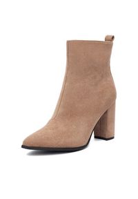 DeeZee Botki E-5133-6 Beżowy. Kolor: beżowy. Materiał: materiał #7