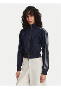 Adidas - adidas Kurtka jeansowa Firebird KQ6491 Granatowy Slim Fit. Kolor: niebieski. Materiał: bawełna #1