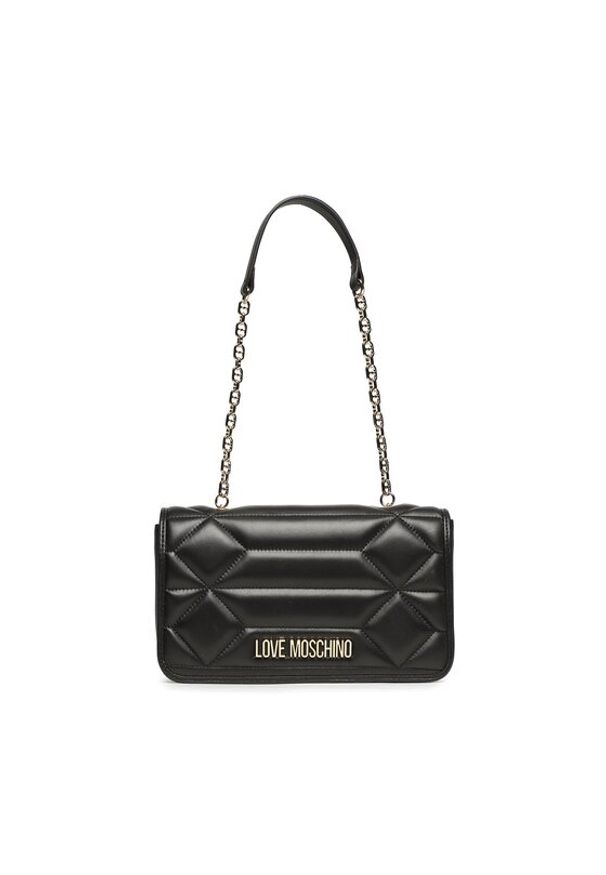 Love Moschino - LOVE MOSCHINO Torebka JC4054PP1HL1200A Czarny. Kolor: czarny. Materiał: skórzane