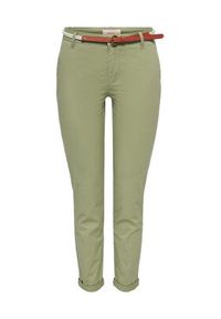 only - ONLY Spodnie materiałowe 15218519 Zielony Regular Fit. Kolor: zielony. Materiał: bawełna #5