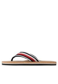 TOMMY HILFIGER - Tommy Hilfiger Japonki Cork Beach Sandal FM0FM04475 Kolorowy. Materiał: materiał. Wzór: kolorowy #3