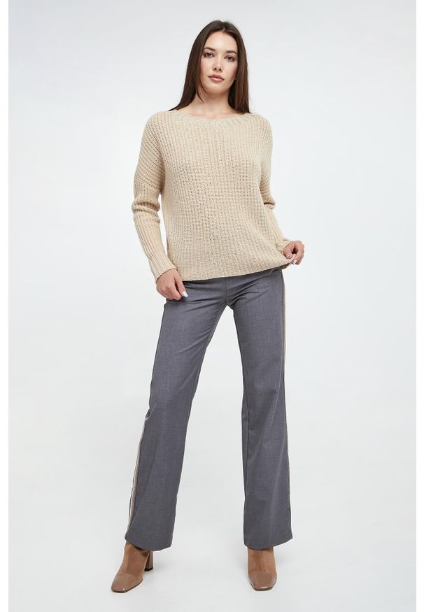 Ermanno Firenze - Sweter damski wełniany ERMANNO FIRENZE. Materiał: wełna