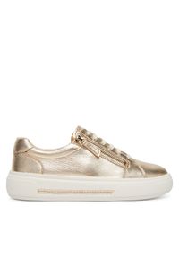 Clarks Sneakersy Hollyrose Zip 26185916 Złoty. Kolor: złoty. Materiał: skóra #1