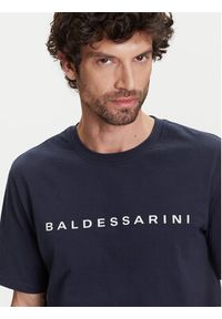 Baldessarini T-Shirt B4 20082.5293 Granatowy Regular Fit. Kolor: niebieski. Materiał: bawełna #4