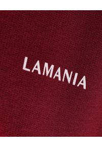 LA MANIA - Bordowe spodnie dresowe Cheers. Kolor: czerwony. Materiał: dresówka #2