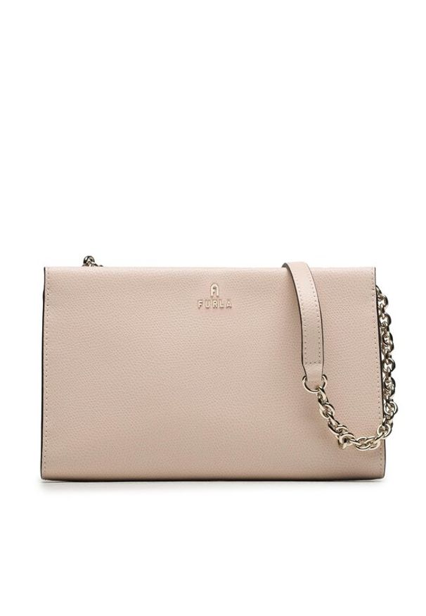 Furla Torebka Camelia WE00528-ARE000-B4L00-1007 Beżowy. Kolor: beżowy. Materiał: skórzane