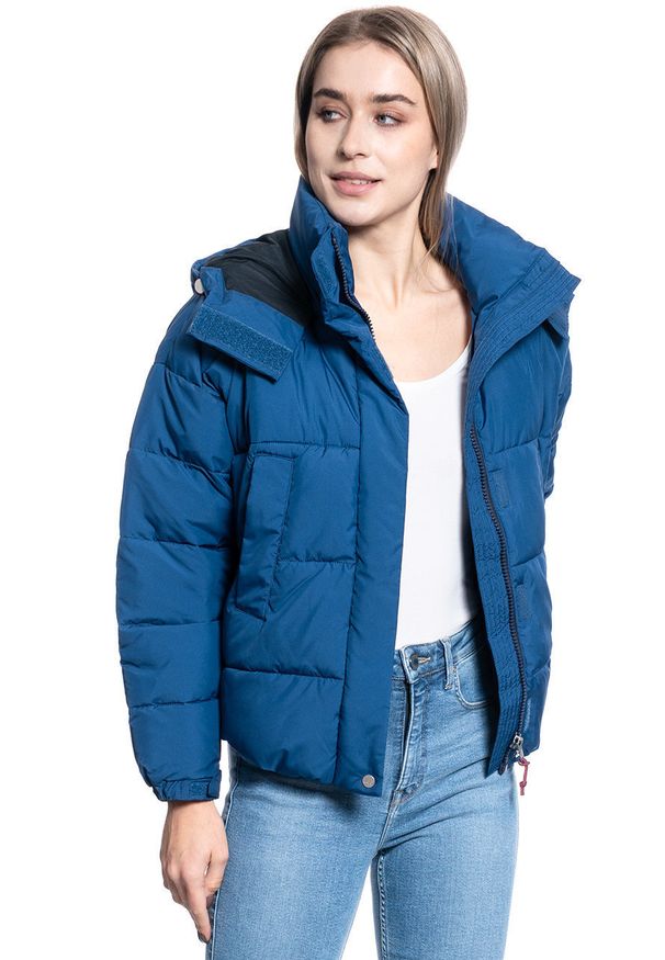 Lee - LEE CROPPED PUFFER JKT DAMSKA KURTKA ZIMOWA OIL BLUE L56VUMMO. Sezon: zima