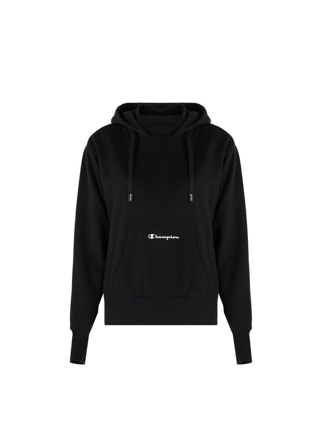 Champion Bluza | 115396 | Kobieta | Czarny. Okazja: na co dzień. Typ kołnierza: kaptur. Kolor: czarny. Materiał: bawełna, poliester. Wzór: nadruk. Styl: elegancki, casual, klasyczny, sportowy