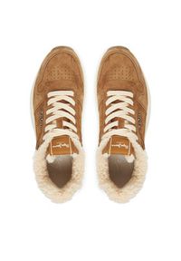 Pepe Jeans Sneakersy Kimi Block W PLS600022 Brązowy. Kolor: brązowy. Materiał: zamsz, skóra #5