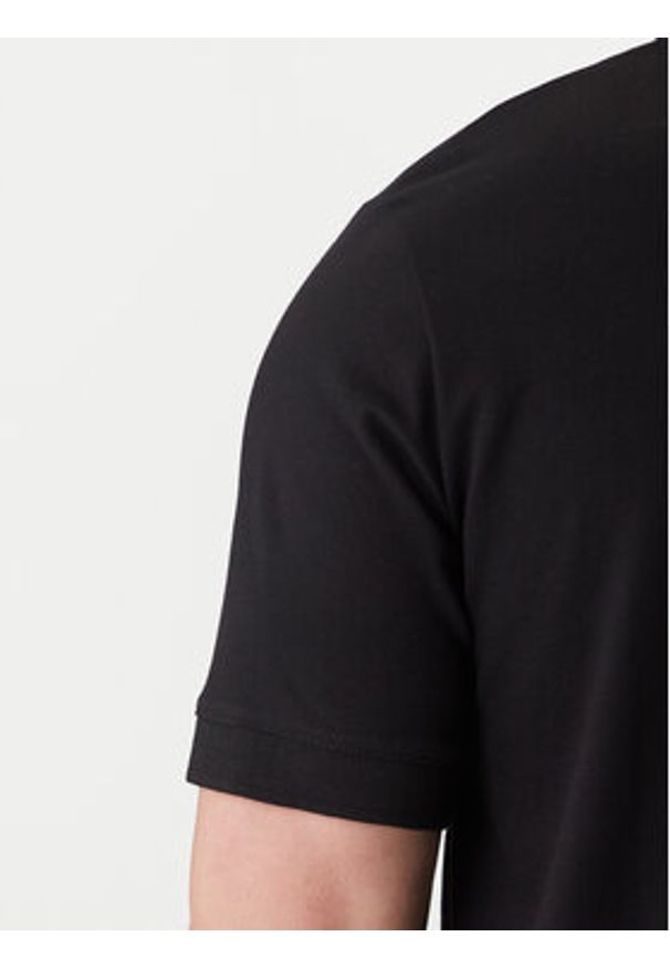 Karl Lagerfeld - KARL LAGERFELD Polo 745015 562231 Czarny Regular Fit. Typ kołnierza: polo. Kolor: czarny. Materiał: bawełna