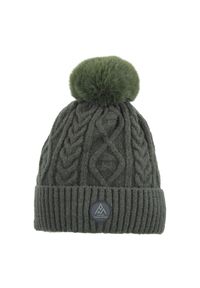 PEAK MOUNTAIN - Czapka Peak Mountain Montchat. Kolor: zielony. Sezon: zima. Styl: sportowy #1