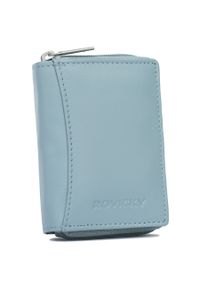 ROVICKY - Portfel damski Rovicky R-23-17-LFN błękitny. Kolor: niebieski. Materiał: skóra