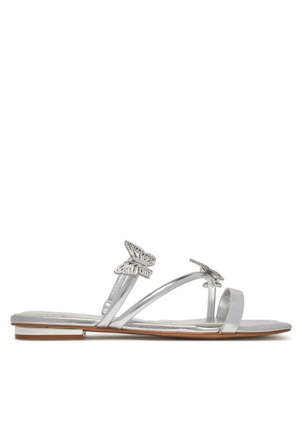 Aldo Klapki Flyhigh 13966745 Srebrny. Kolor: srebrny. Materiał: skóra