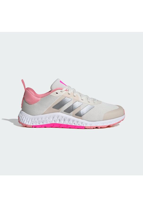 Adidas - Buty treningowe Everyset. Okazja: na co dzień. Kolor: szary, biały, wielokolorowy, różowy. Materiał: materiał. Sport: fitness