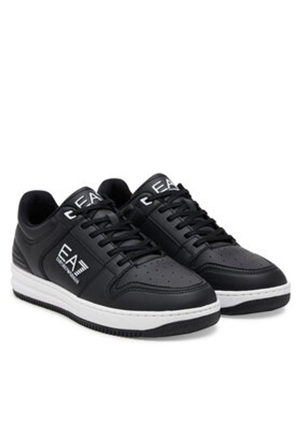 EA7 Emporio Armani Sneakersy X8X189 XK404 N349 Czarny. Kolor: czarny. Materiał: skóra