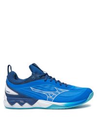 Buty halowe Mizuno. Kolor: niebieski. Model: Mizuno Wave #1