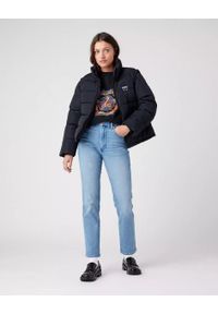 Wrangler - WRANGLER SHORT PUFFER DAMSKA KURTKA PRZEJŚCIOWA BLACK W4R9YJ100 112319249