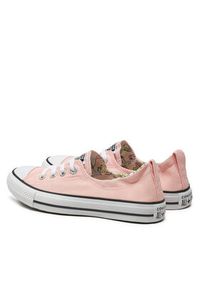 Converse Trampki Chuck Taylor All Star Shoreline Pink Lemonade Slip On A07564C Różowy. Zapięcie: bez zapięcia. Kolor: różowy. Materiał: materiał #3