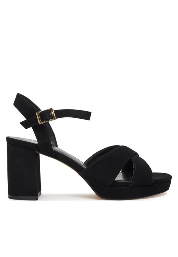 Jenny - JENNY Sandały AYLA WYL3426-3 Czarny. Kolor: czarny. Materiał: materiał