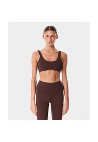 Biustonosz sportowy z regulacją Carpatree Balletcore. Kolor: czarny, brązowy. Sport: fitness