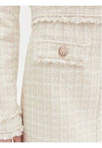 Guess Spódnica mini W5RD63 WGW82 Beżowy Regular Fit. Kolor: beżowy. Materiał: syntetyk #5