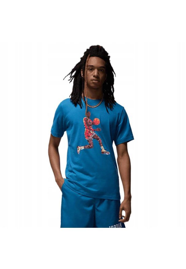 T-shirt Męski Nike Jordan Flight Essentials Tee Legend. Kolor: niebieski. Sport: fitness