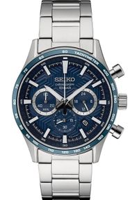 Zegarek Seiko Zegarek męski Seiko SSB445P1 srebrny. Kolor: srebrny #1