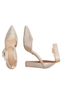 DeeZee Czółenka K539A Złoty. Kolor: złoty. Materiał: materiał #4