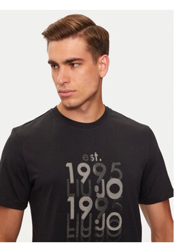 Liu Jo T-Shirt QF4242 J4783 Czarny Regular Fit. Kolor: czarny. Materiał: bawełna