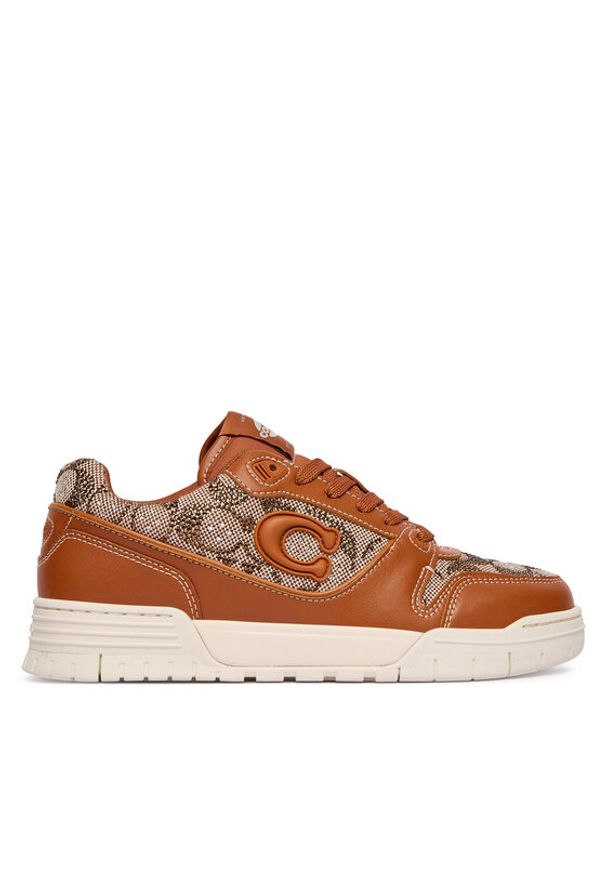 Coach Sneakersy CDE26 Brązowy. Kolor: brązowy. Materiał: skóra