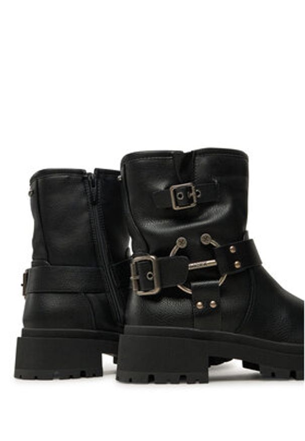 MEXX Botki MI001713043W Czarny. Kolor: czarny. Materiał: skóra