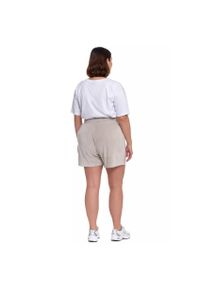 Szare Modne Damskie Szorty Moraj. Okazja: na co dzień. Kolor: szary. Materiał: materiał. Sezon: lato. Styl: elegancki, casual #4