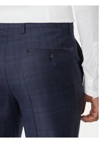 BOSS Garnitur H-Huge 50535401 Niebieski Slim Fit. Kolor: niebieski. Materiał: wełna #9