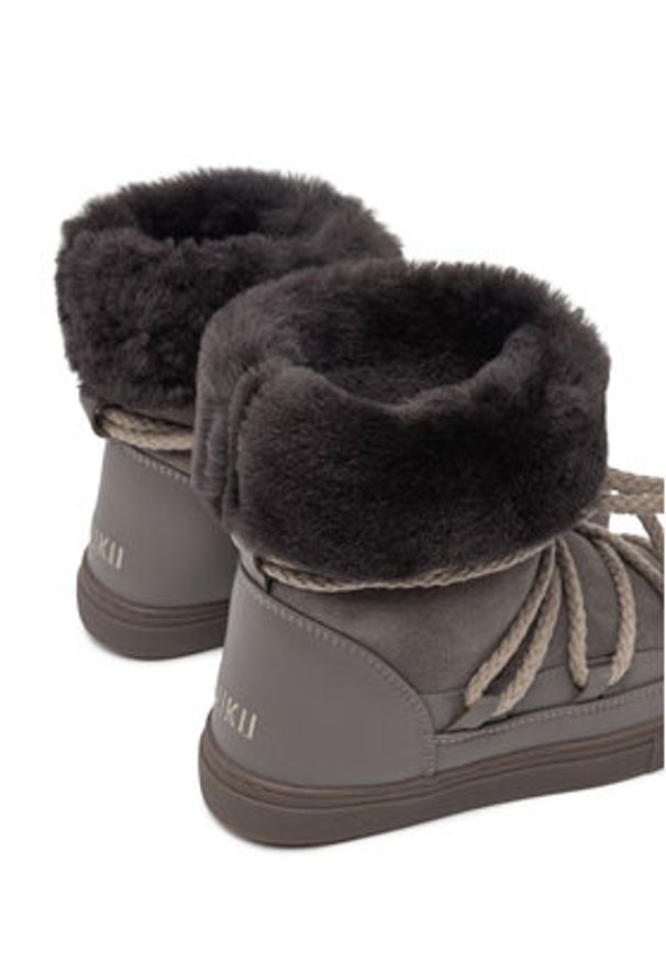 Inuikii Śniegowce Classic High 75207-005 Szary. Kolor: szary. Materiał: zamsz, skóra
