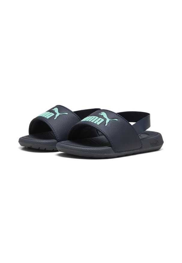 Puma - Niemowlęce sandały Cool Cat 2.0 Backstrap PUMA New Navy Aquatic Blue Green. Kolor: wielokolorowy, niebieski, zielony. Sezon: lato