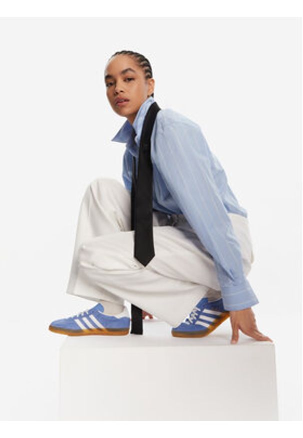 Adidas - adidas Sneakersy Gazelle Indoor HQ8717 Niebieski. Kolor: niebieski. Materiał: zamsz, skóra. Model: Adidas Gazelle