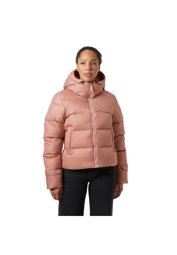 Damska kurtka z kapturem Helly Hansen Essence Down. Typ kołnierza: kaptur. Kolor: różowy. Materiał: puch
