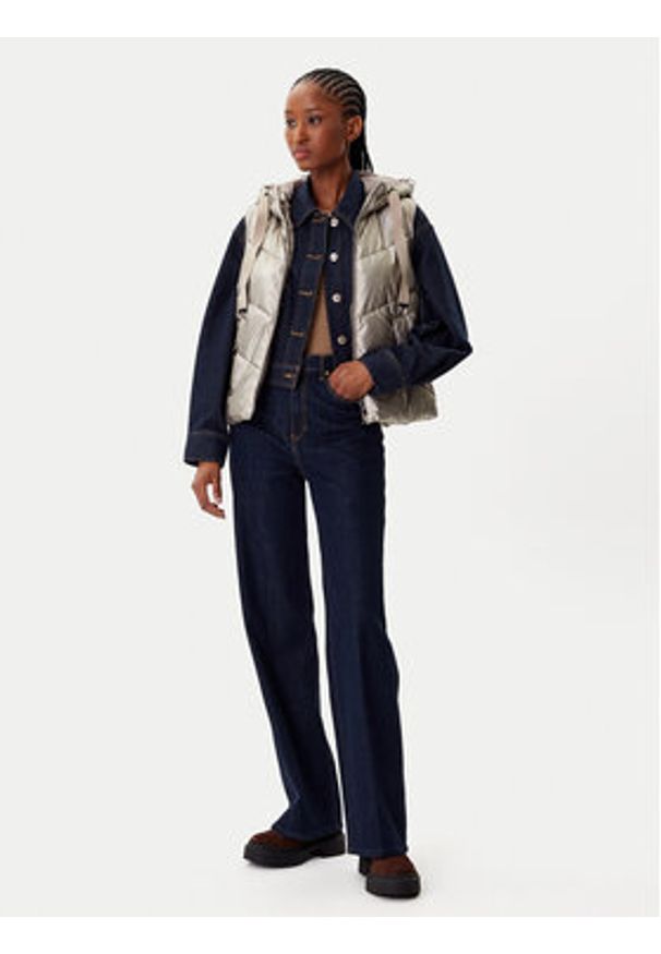 Morgan Bezrękawnik 252-GSOLIAM Beżowy Regular Fit. Kolor: beżowy. Materiał: syntetyk. Długość rękawa: bez rękawów